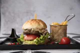 Blue burger