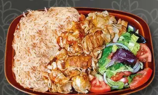 Plato Kebap Con Arroz