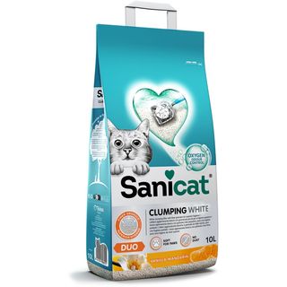 SANICAT Active White Vanila grudvajući mineralni posip za mačke, s mirisom, 10L (KOD PSANCLWD010L31)