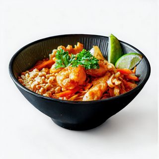 Phad Thai De Pollo Y Gambas