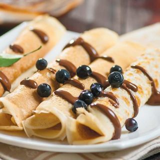  Блинчики С бананом и шоколадом