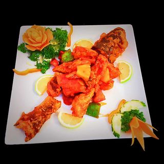 95A Lubina Con Salsa Agridulce