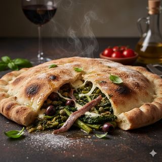 Pizza ripieno scarola