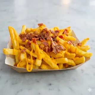 Patatas Con Cheddar Y Bacon
