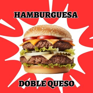 Hamburguesa Doble Con Queso