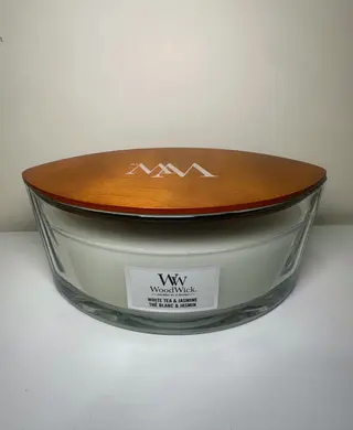 Ароматична свічка Woodwick Ellipse White Tea & Jasmine