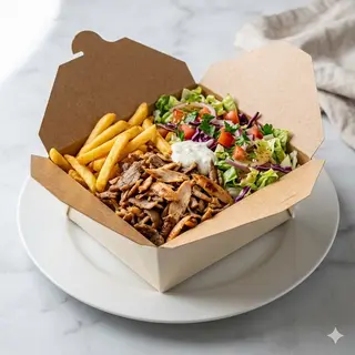 Box Kebab Con Ensalada
