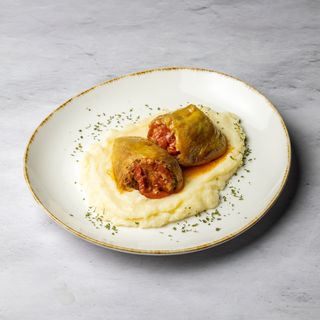 Punjene paprike i pire krompir