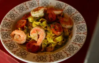 Паста з креветками (360г)