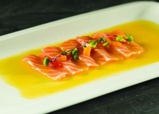 Carpaccio exotic salmon