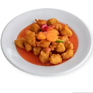 55.- Pollo Agridulce