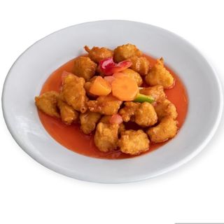 55.- Pollo Agridulce