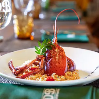 Risotto Con Bogavante con medio bogavante (300 gramos aprox)