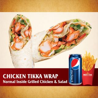 Menu' chicken tikka wrap