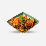 Лагман с курицей и грибами