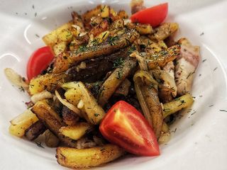 Смажена картопля з салом (250g)