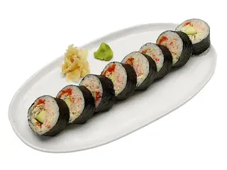 Футомакі з норвезьким крабом та вугром (310g)