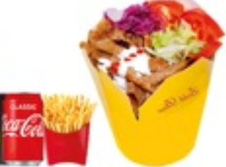Doner kebab box-menù