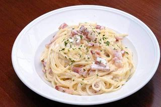Spaghetti À La Crème Et Au Jambon