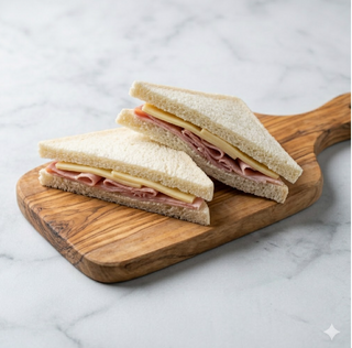 Tramezzini prosciutto cotto e formaggio