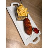 Grilled Turkey and French fries