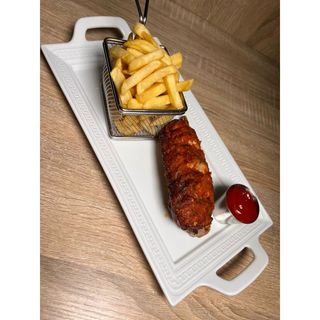 Grilled Turkey and French fries