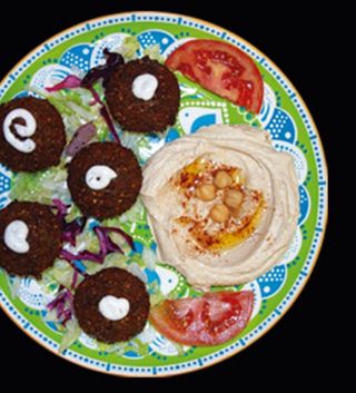 Combo de falafel con hummus (5 uds.)
