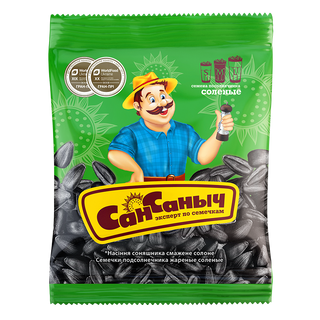 Насіння соняшника смажене солоне 75г ТМ"Сан Санич"