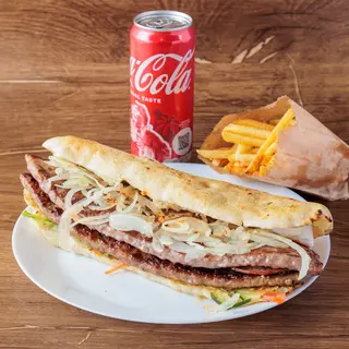 Dupli šiš 300g + pomfrit 125g+ Coca-Cola limenka 0.33l