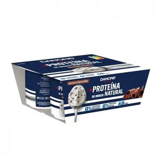 Yogur Desnatado Proteina Stracciatella Danone 4 X 100 Gr.