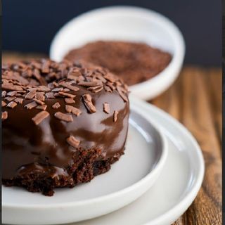 Mini bolo gourmet de chocolate