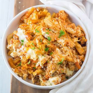 cheesy fries crispy chicken