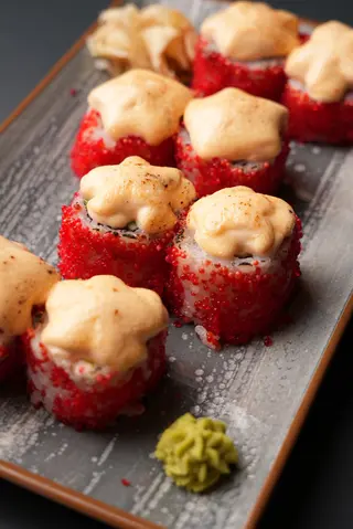Baked roll shrimp