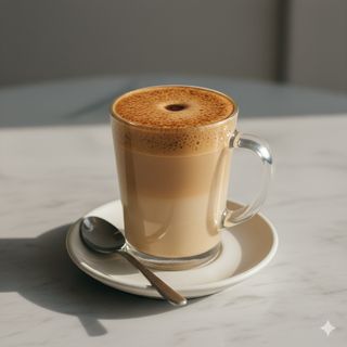 Latte di soia macchiato