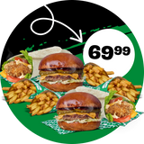 2x WYPASIK + 2x WŁAP + 4x FRYTKI