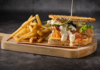 Sándwich de salmón