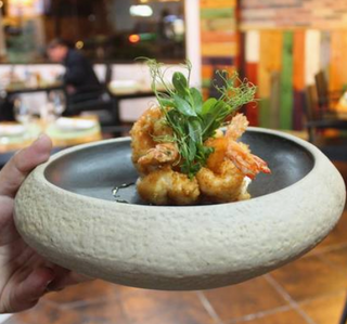 Langostinos al coco (ración)