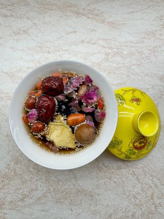 Double rose Eight Treasure tea