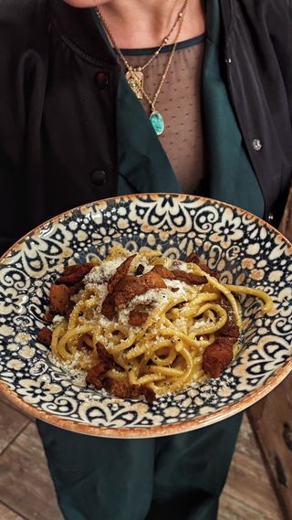 Chitarrucci carbonara