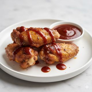 Alitas De Pollo Con Salsa Barbacoa