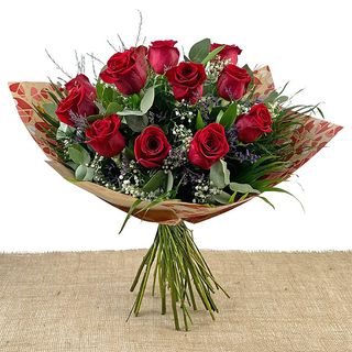 DOCENA ROSAS ROJAS MOLTO ROSSO 