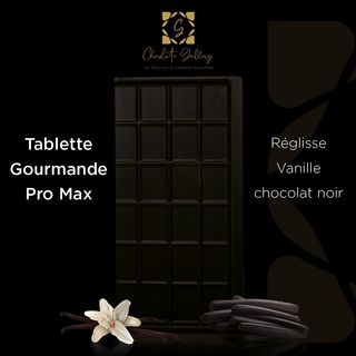 Tablette Pro Max "réglisse, Vanille" Chocolat Noir