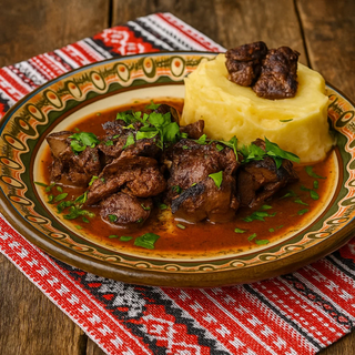 Ficăței de pui la tigaie cu garnitura la alegere