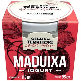 Helado de fresa y yogurt