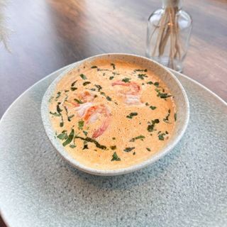 Supă cremă de creveți