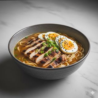 82 - Ramen con uova alla piastra 铁板炒拉面