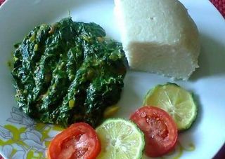 Mrenda with ugali