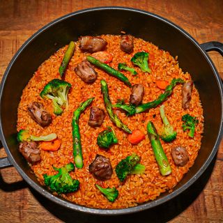 Arroz de verduras de la huerta