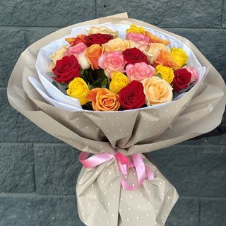 Розы 25 штук микс