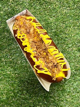 Hot Dog Con Cheddar